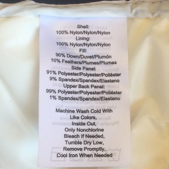 NWT CALVIN KLEIN Small Black/Cream Down Vest - Picture 3 of 16